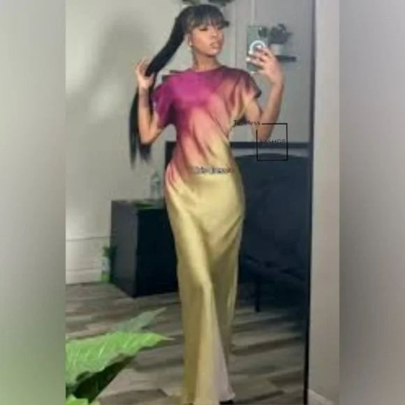 ZARA TIE DYE PRINTED DRESS - Picture 3 of 9